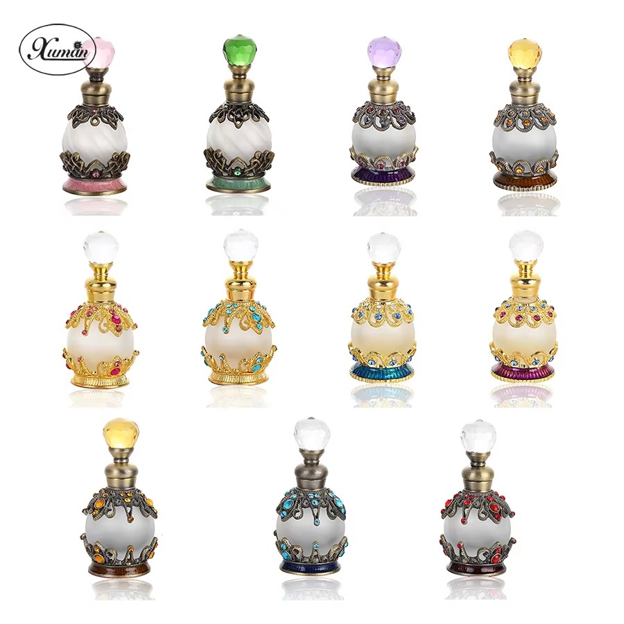 Home Fragrance Units - 詰め替え可能な香水瓶,エッセンシャルオイル,フレグランス,空のガラス,結婚式の記念品,家の装飾,石,15ml