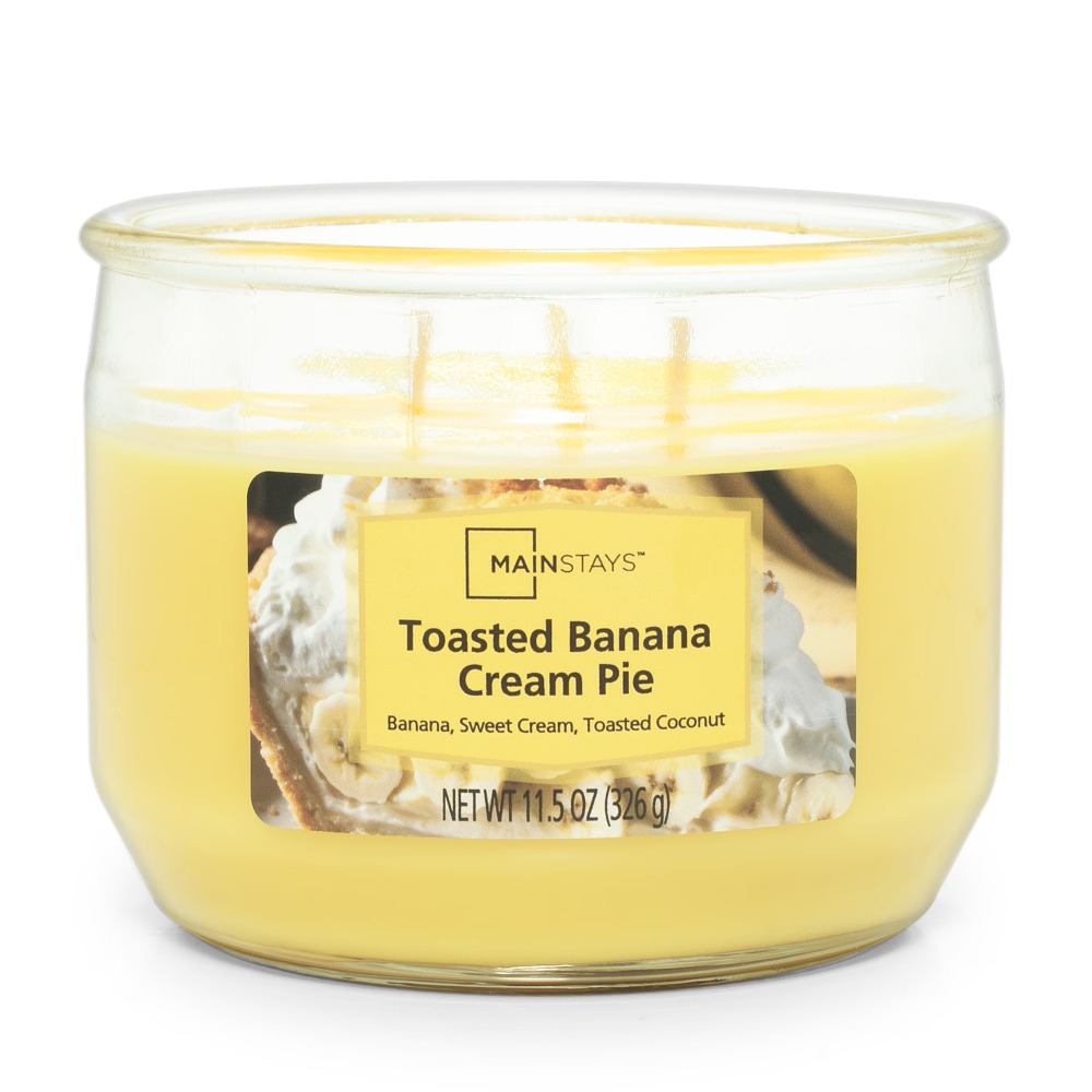 Home Fragrance Us - トーストバナナクリームパイの香りの大きな3芯キャンドル ホームフレグランス アロマセラピーギフト