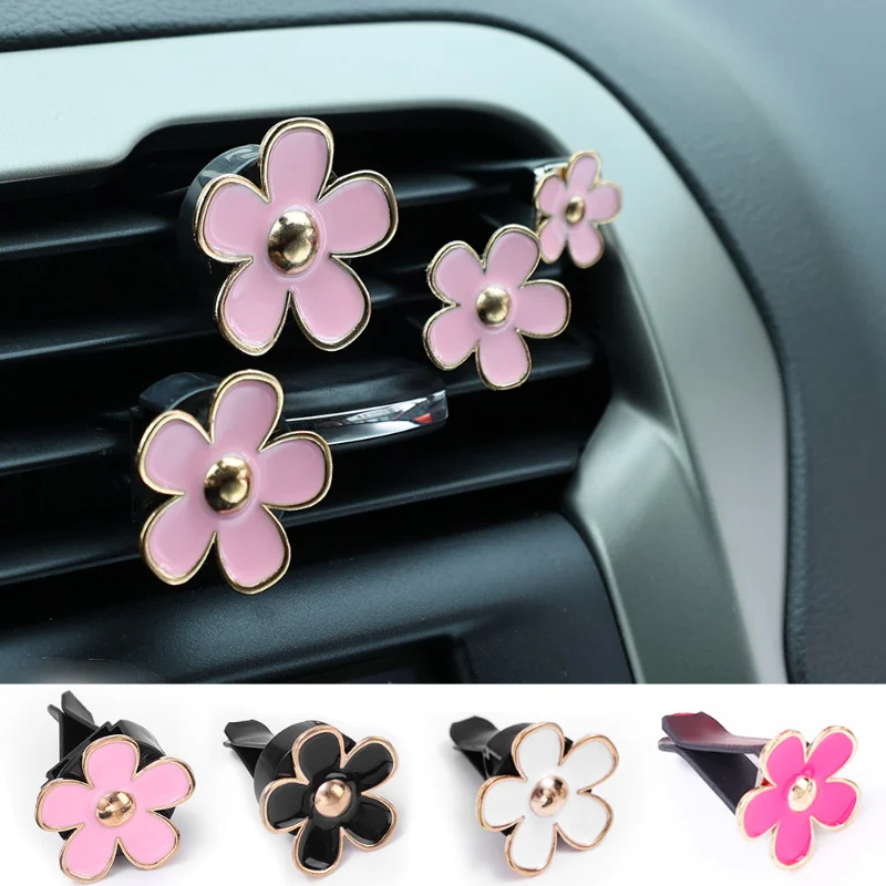 Diffuser Necklace Locket - リトルデイジー車のエアベント香水クリップかわいい車アロマディフューザーペンダントクリエイティブガーリー自動車室内装飾