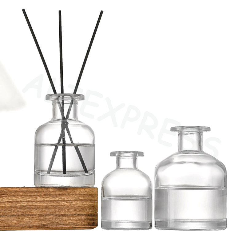 Home Fragrance Units - リードディフューザーエッセンシャルオイルボトルオイルディフューザースティック1個50mlホームフレグランスディフューザーボトルパーティーギフトガラス容器
