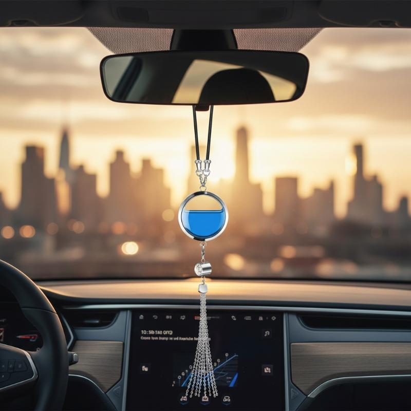Diffuser Necklace Locket - 金属製の車用装飾ペンダント、香水の空瓶（香料は含まれていません）、フレグランスディフューザーの空瓶