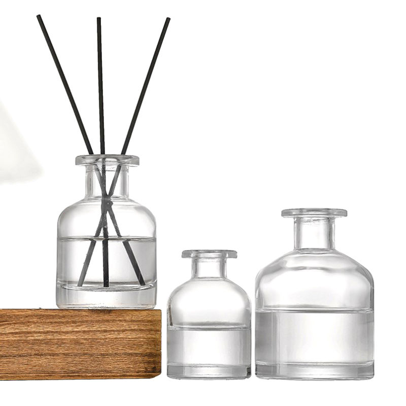 Home Fragrance Units - 1 個 50 ミリリットルホームフレグランスディフューザーボトルガラス容器リードディフューザーエッセンシャルオイルボトルオイルディフューザースティックパーティーギフト