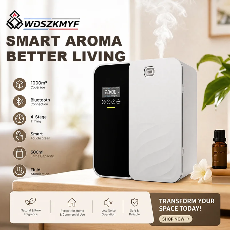 Home Fragrance Aroma - 電気式無水アロマディフューザー 壁掛け型 ブルートゥース対応 エッセンシャルオイル芳香器 家庭、オフィス、ホテル用