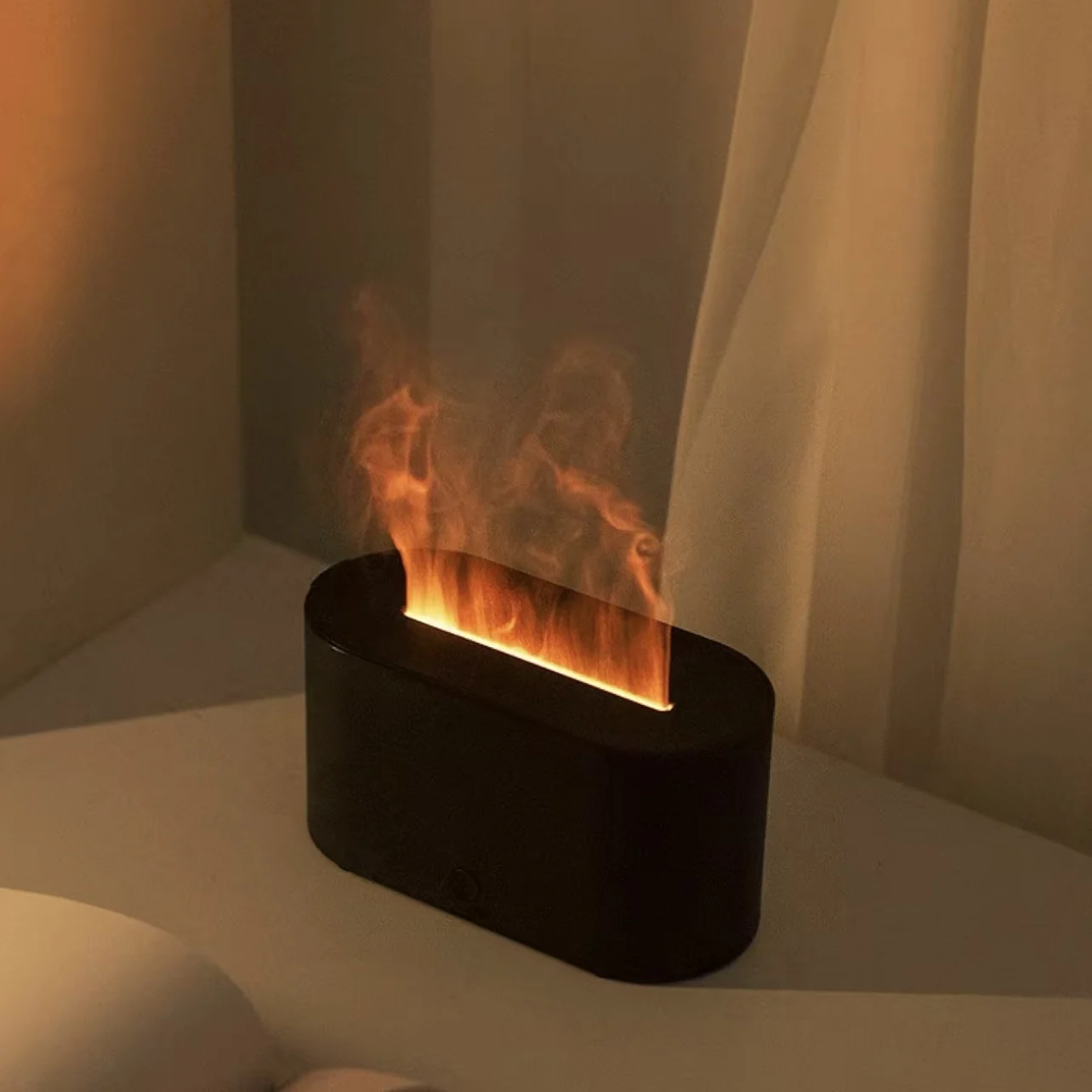 Home Fragrance Lamp - エアアロマ加湿器ディフューザーエッセンシャルオイル加湿器ミニフレーム自動芳香ディフューザー家庭用加湿器LEDライト付き