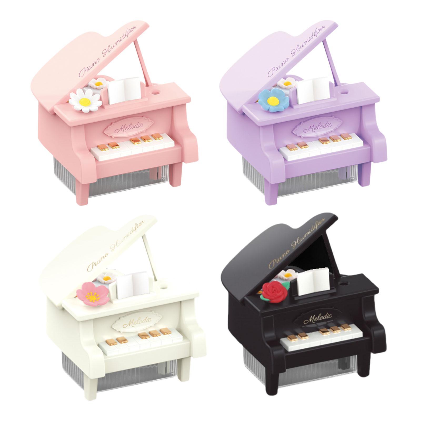 Home Fragrance Piano - ピアノ型空気加湿器 2モード設定 ポータブル 350ml 旅行用 個人用