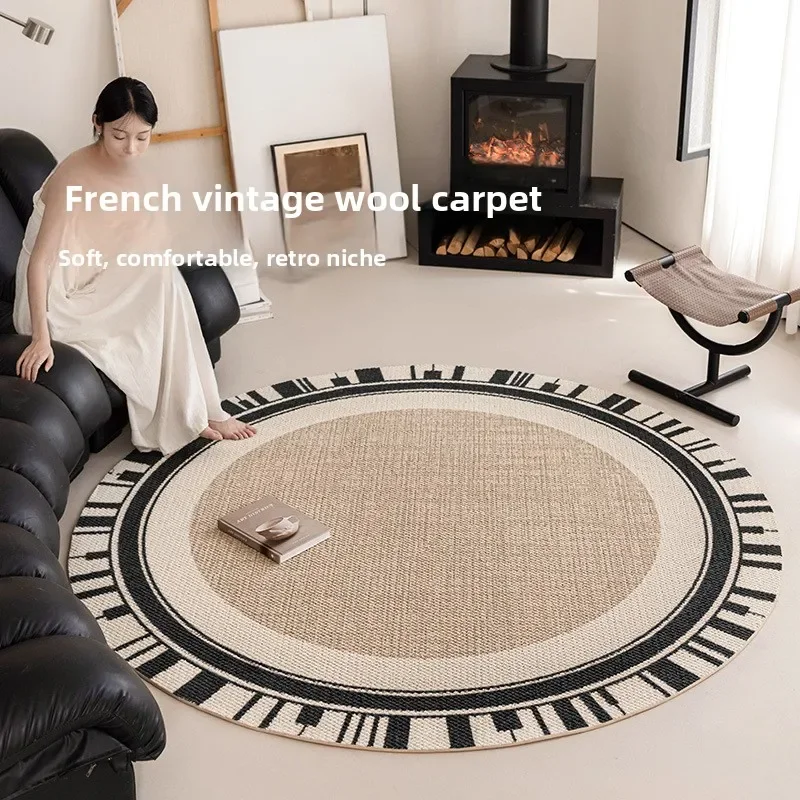 Home Fragrance Piano - ウールカーペット リビングルーム ホームプリントブランケット ニッチ レトロピアノ シンプル