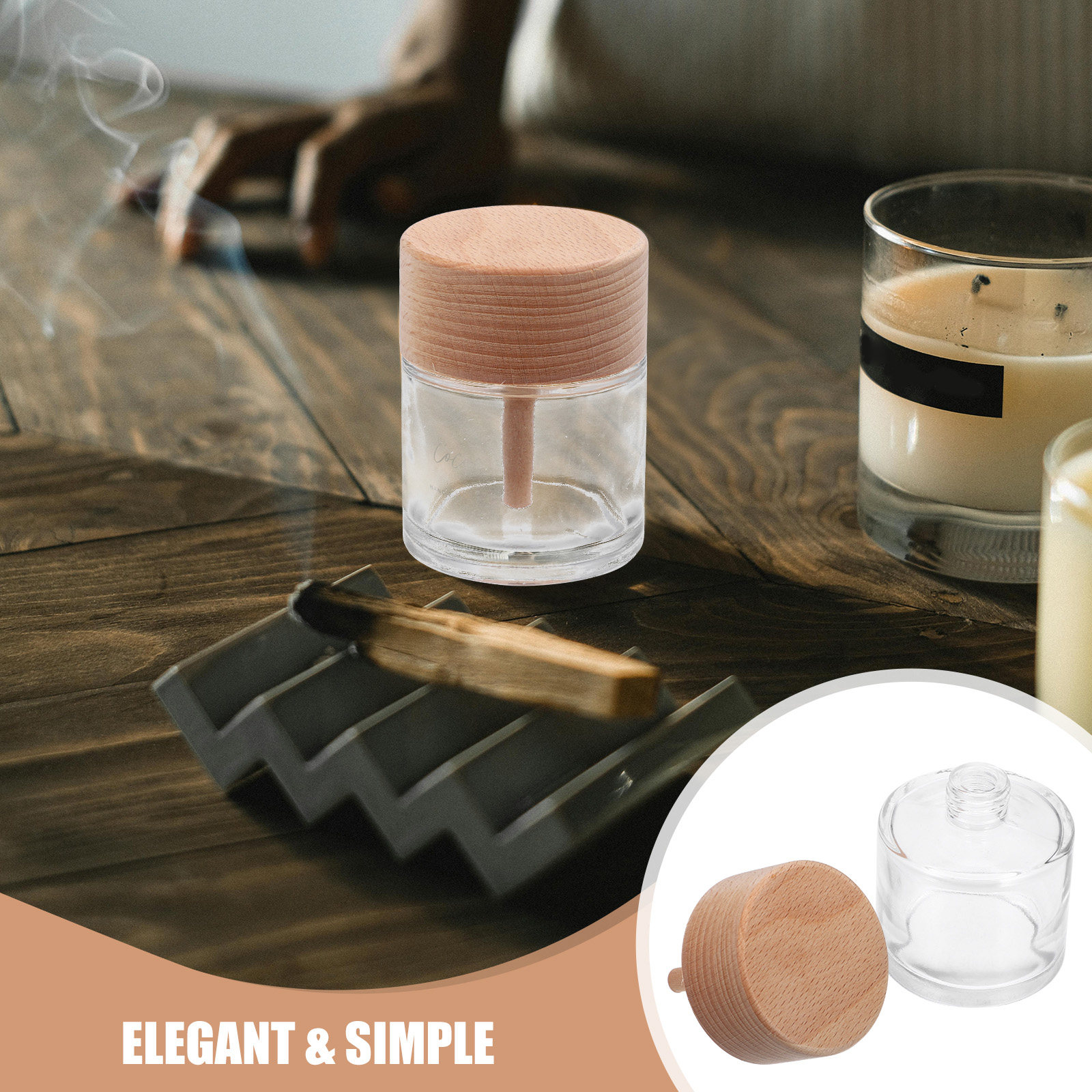 60 ミリリットル木製キャップアロマセラピーボトルエッセンシ - Home Fragrance Units のレビューと価格