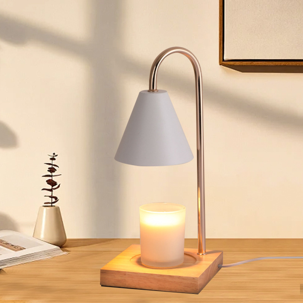 モダンなキャンドルウォーマーランプ 木製アロマメルター フレ - Home Fragrance Lamp のレビューと価格