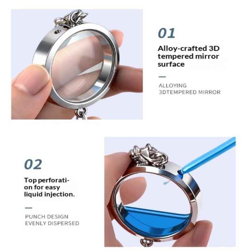 金属製の車用装飾ペンダント、香水の空瓶（香料は含まれていませ - Diffuser Necklace Locket のレビューと価格