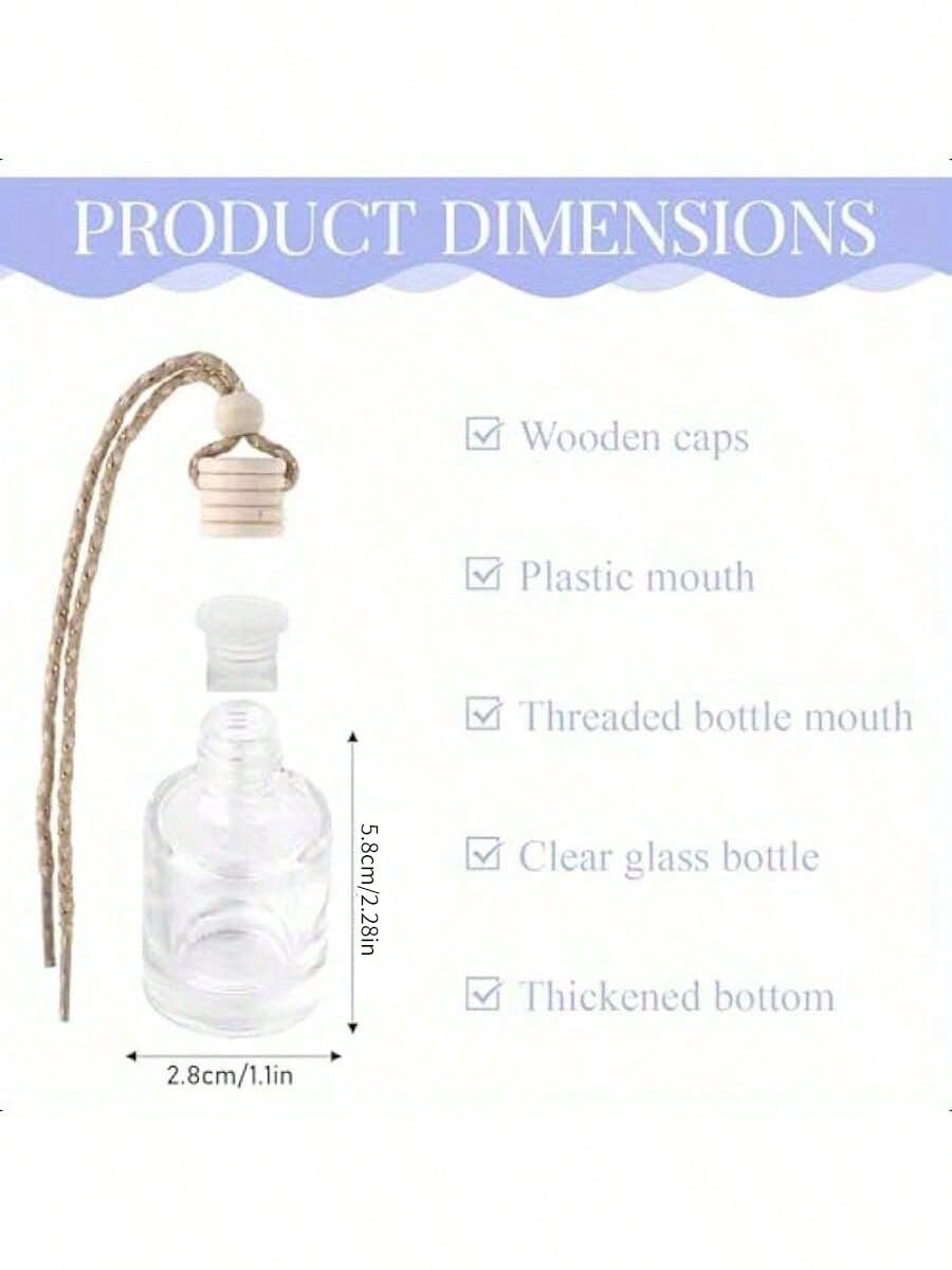 20 個ぶら下げ車芳香剤空の透明なガラスエッセンシャルオイル - Diffuser Necklace Locket のレビューと価格