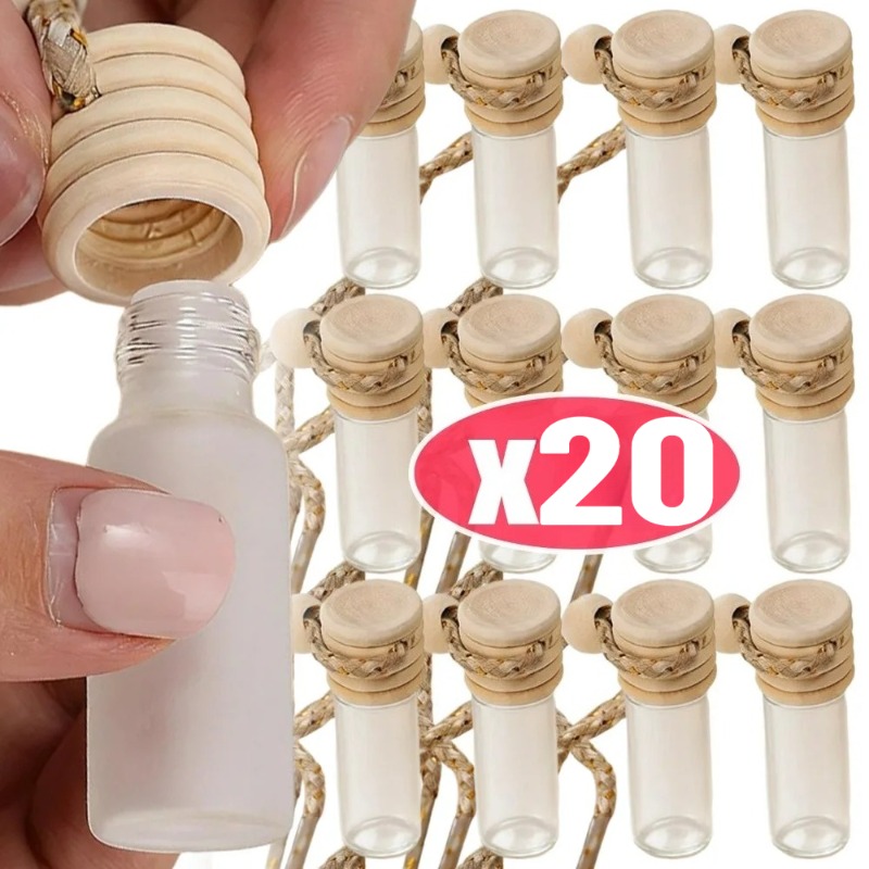 携帯用5ml空車用香水瓶フロストガラス吊り下げ式エアディフュ - Diffuser Necklace Locket のレビューと価格