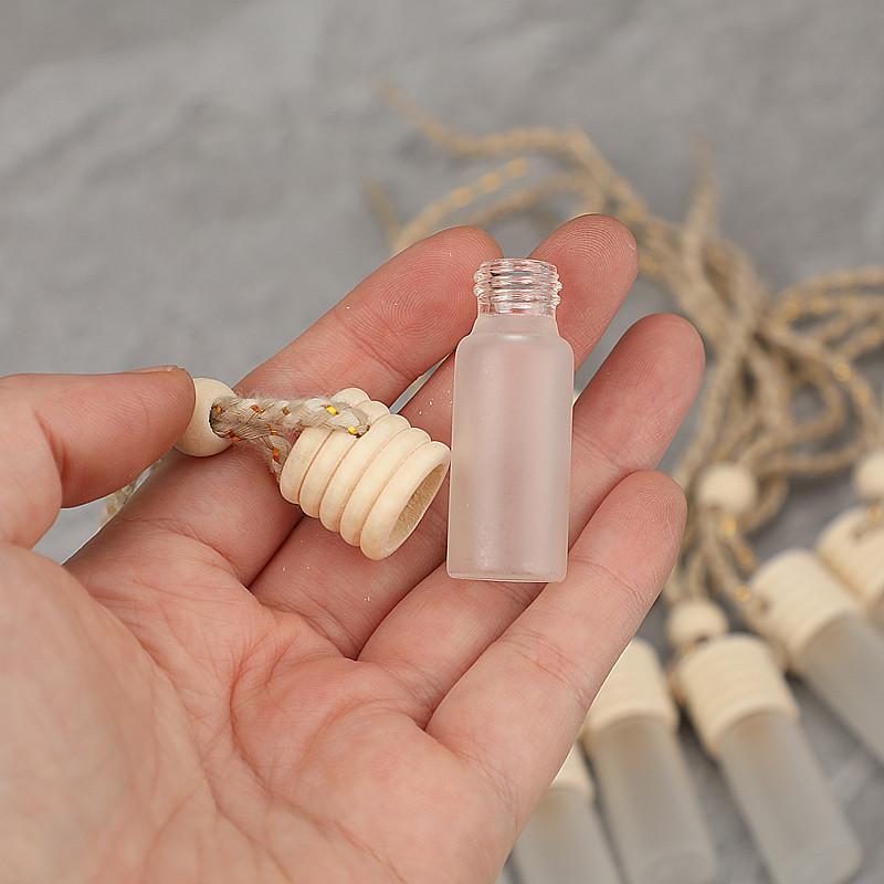 携帯用5ml空車用香水瓶フロストガラス吊り下げ式エアディフュ - Diffuser Necklace Locket のレビューと価格