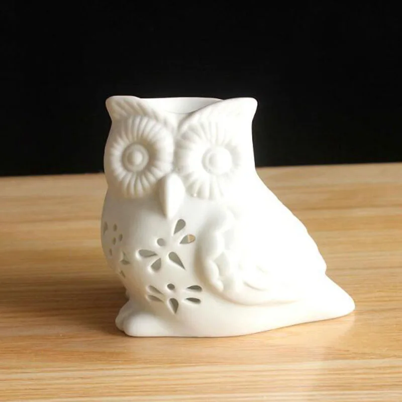 磁器製中空フクロウアロマセラピーバーナー、フクロウエッセンシ - Home Fragrance Lamp のレビューと価格