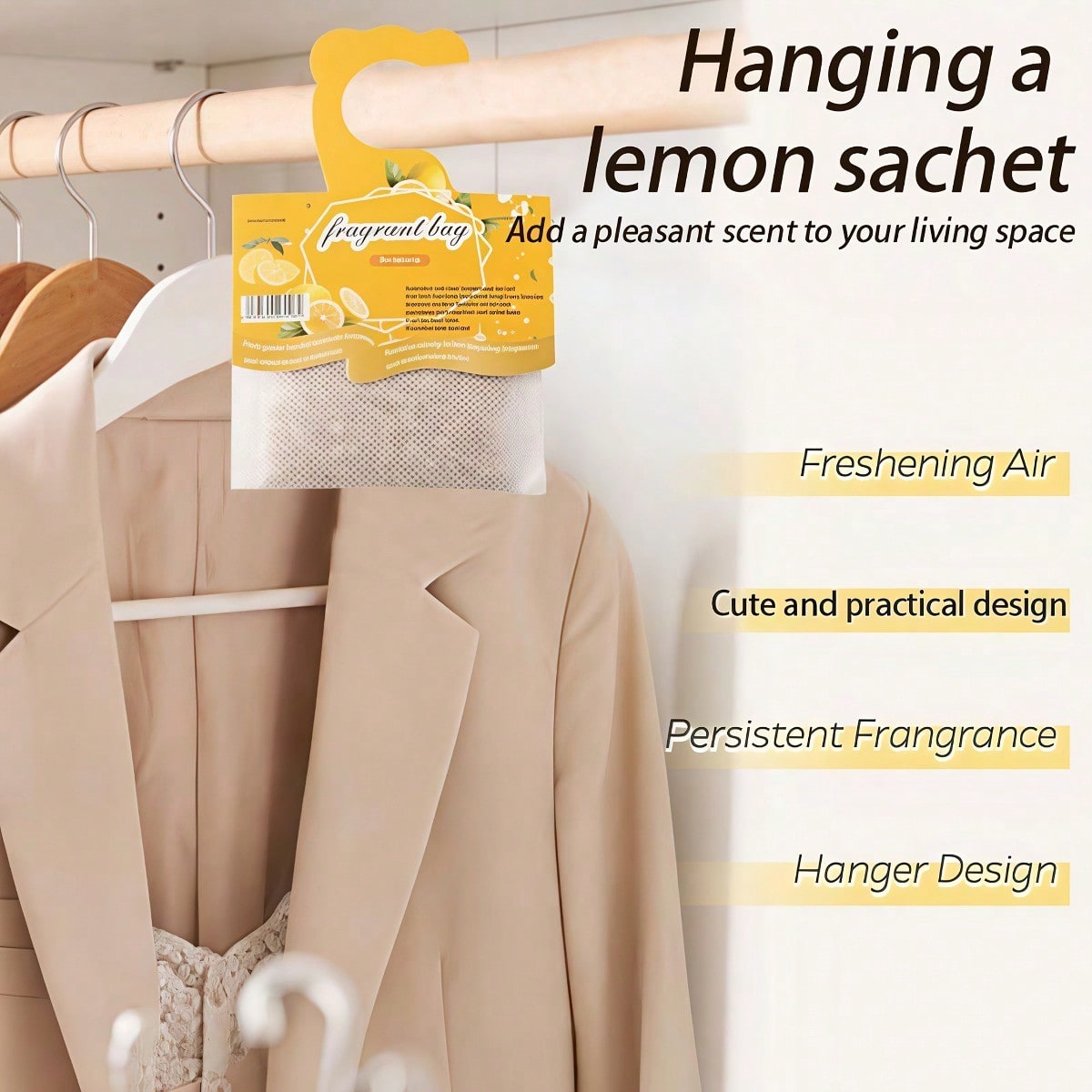 吊り下げ式レモンの香りのサシェ、クローゼットや引き出し用芳香 - Home Fragrance H&M のレビューと価格