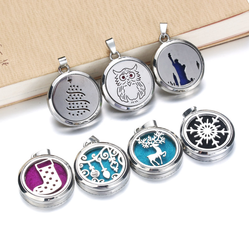 生命の木,磁気アロマセラピーネックレス,エッセンシャルオイル - Diffuser Necklace Locket のレビューと価格