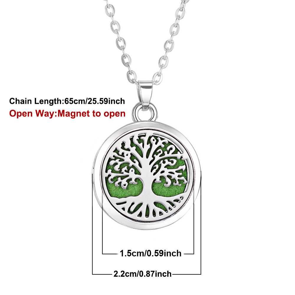 10ピース/ロットアロマステンレス鋼エッセンシャルオイルディ - Diffuser Necklace Locket のレビューと価格