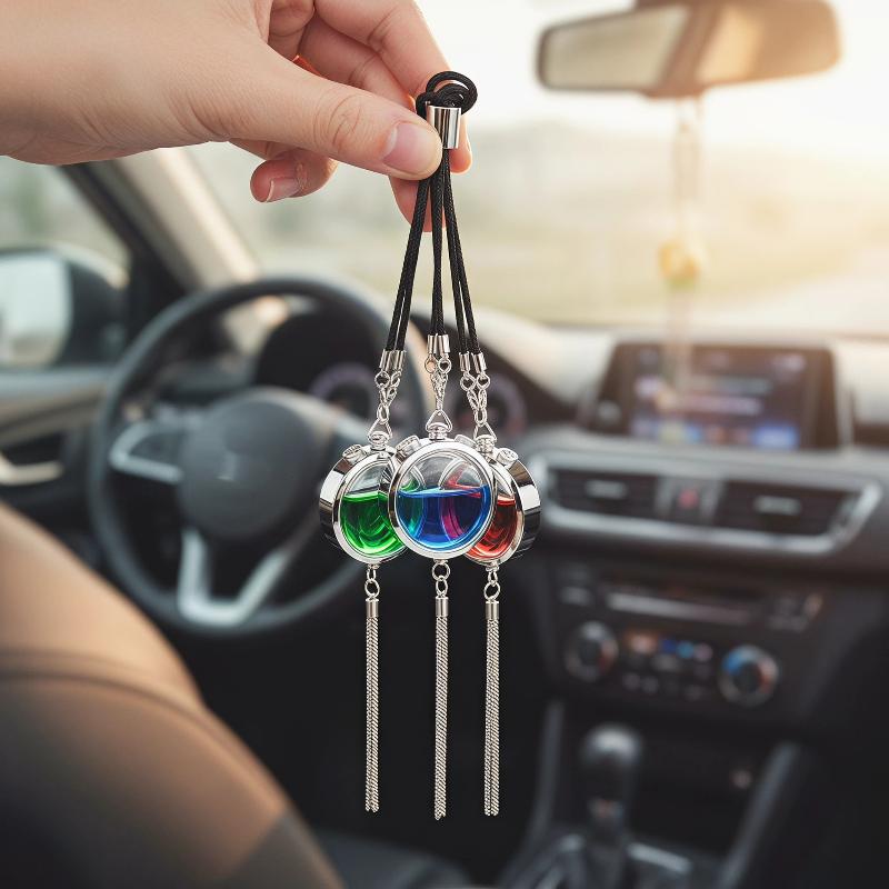 金属製の車用装飾ペンダント、香水の空瓶（香料は含まれていませ - Diffuser Necklace Locket のレビューと価格