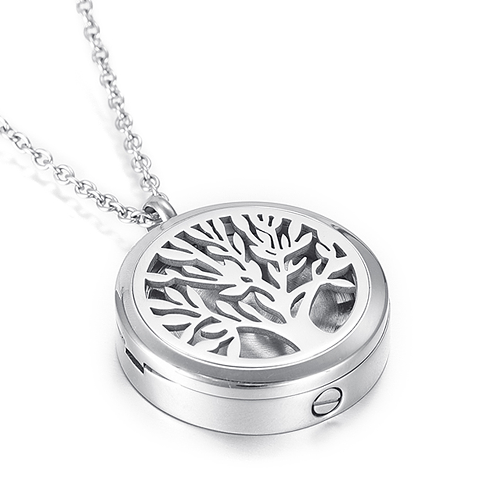 生命の木の形をした火葬の壷,アッシュ用ペンダント,オイルメダ - Diffuser Necklace Locket のレビューと価格