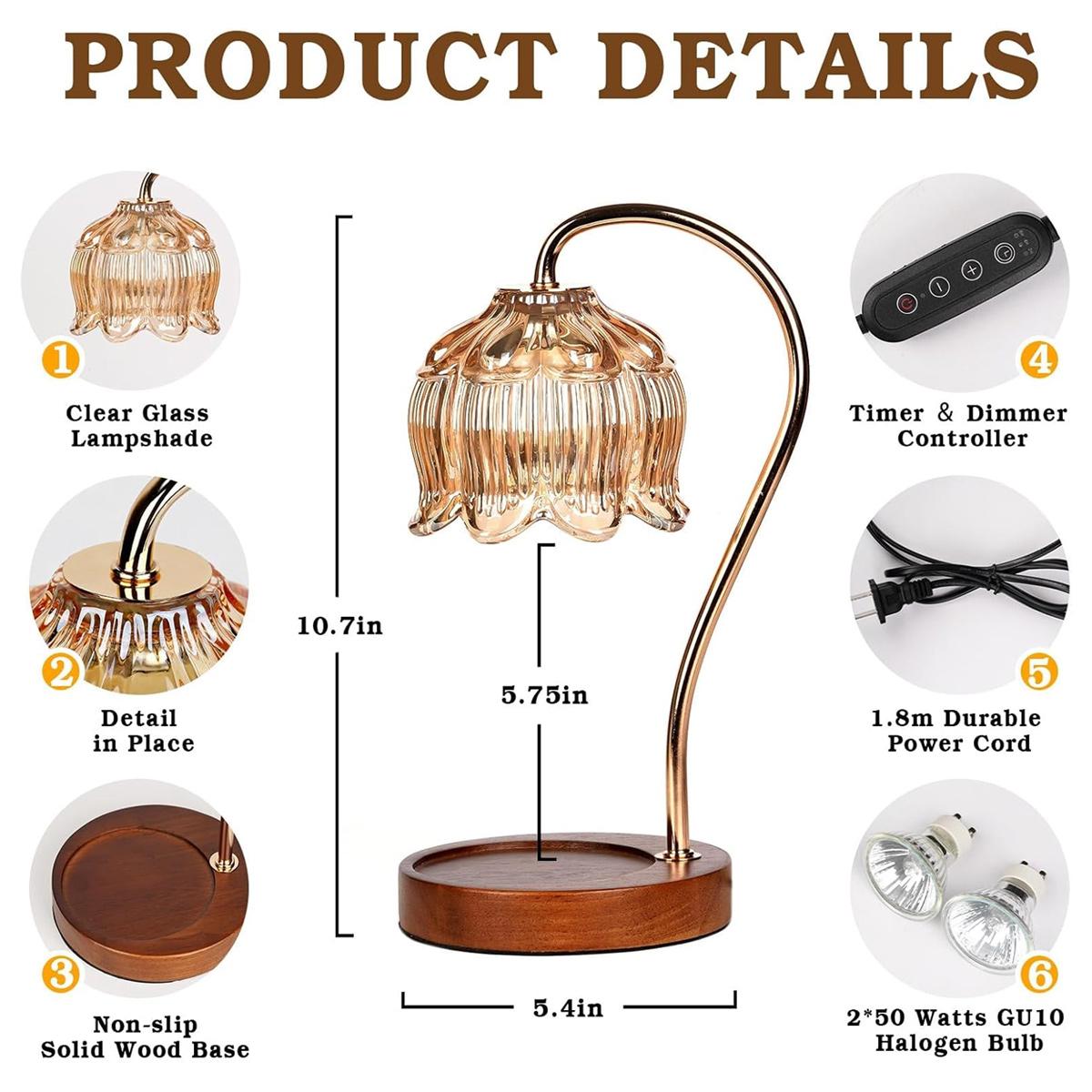 キャンドルウォーマーランプタイマー付きロータスランプ差し込み - Home Fragrance Lamp のレビューと価格