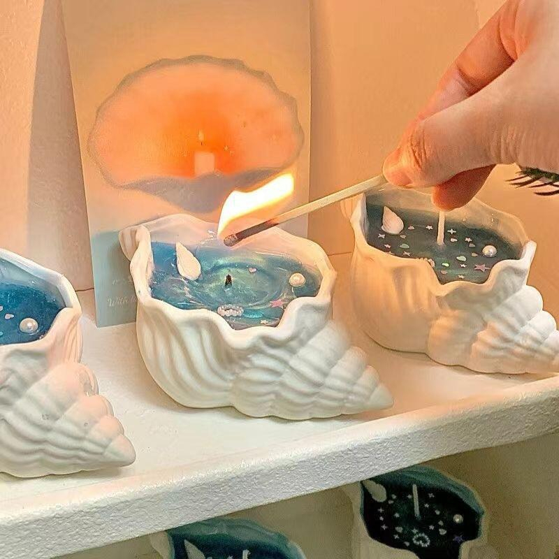 固形エッセンシャルオイルワックスメルト、クリエイティブな貝殻 - Home Fragrance Lamp のレビューと価格