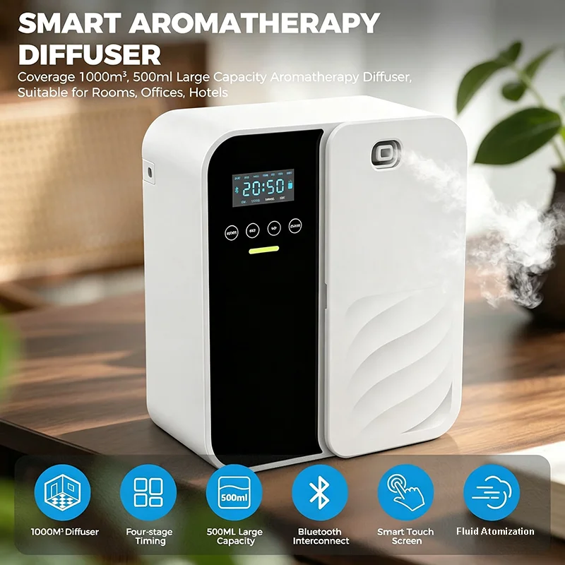 電気式無水アロマディフューザー 壁掛け型 ブルートゥース対応 - Home Fragrance Aroma のレビューと価格