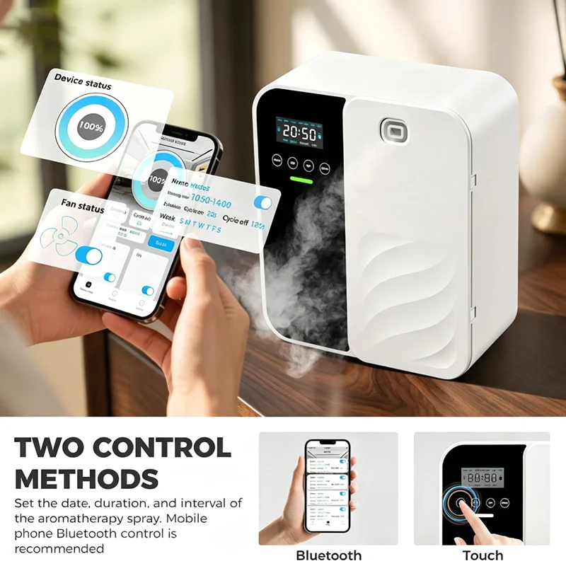 電気式無水アロマディフューザー 壁掛け型 ブルートゥース対応 - Home Fragrance Aroma のレビューと価格