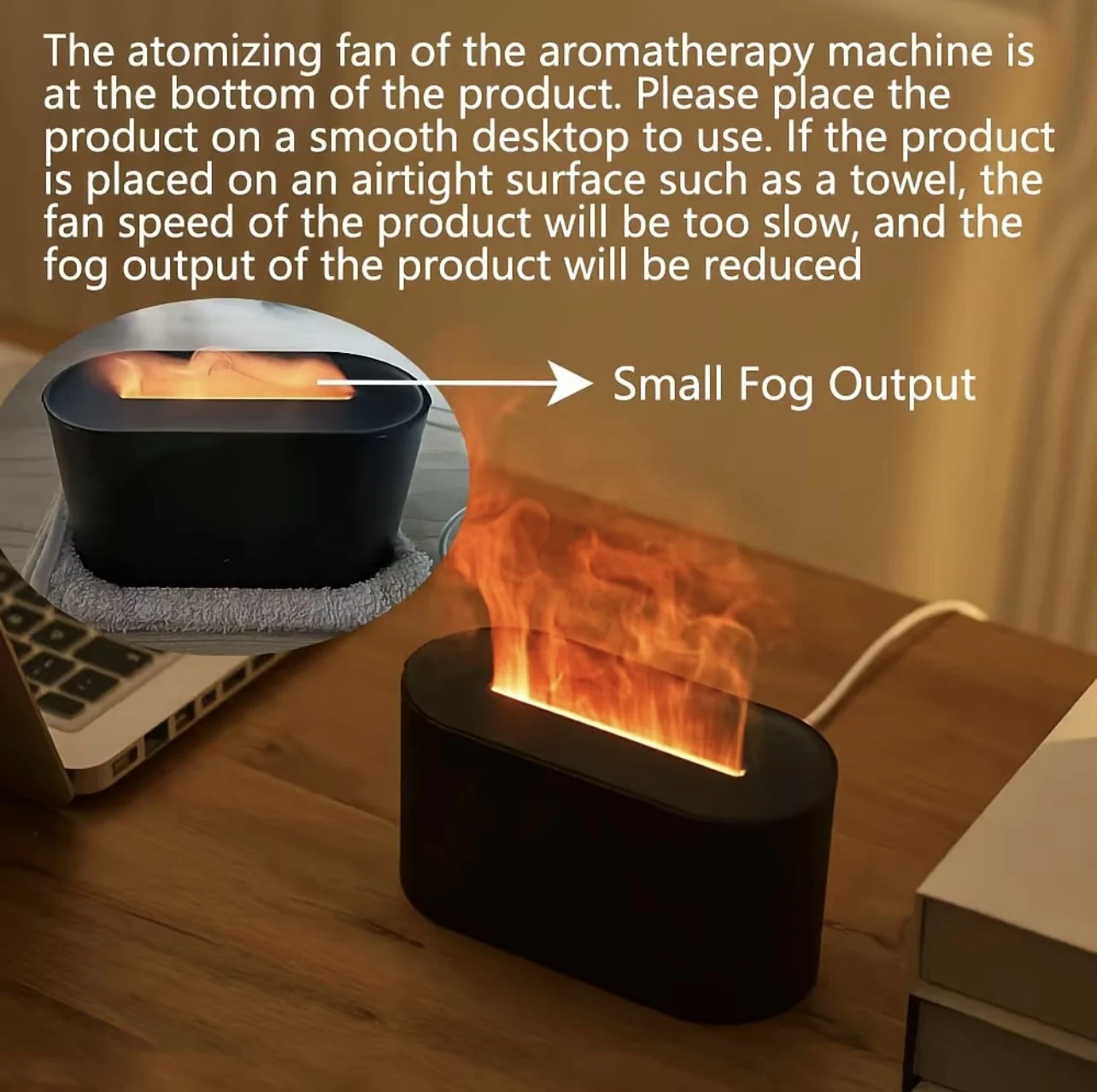 エアアロマ加湿器ディフューザーエッセンシャルオイル加湿器ミニ - Home Fragrance Lamp のレビューと価格