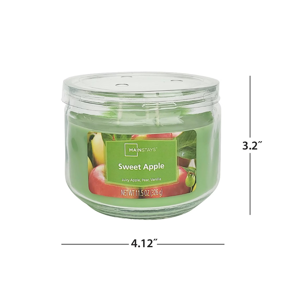ブルーガラスジャー入りキャンドル、甘い香り、グリーン、11. - Home Fragrance Us のレビューと価格