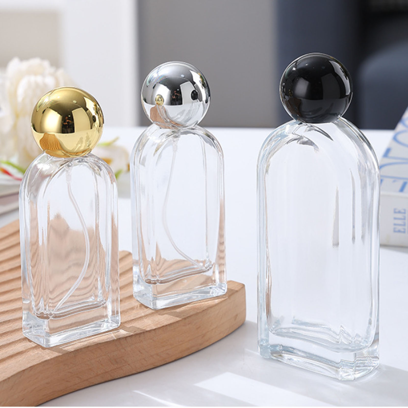 スプレーボトル 透明ガラスボトル 詰め替えボトル プッシュ式 - Home Fragrance Units のレビューと価格