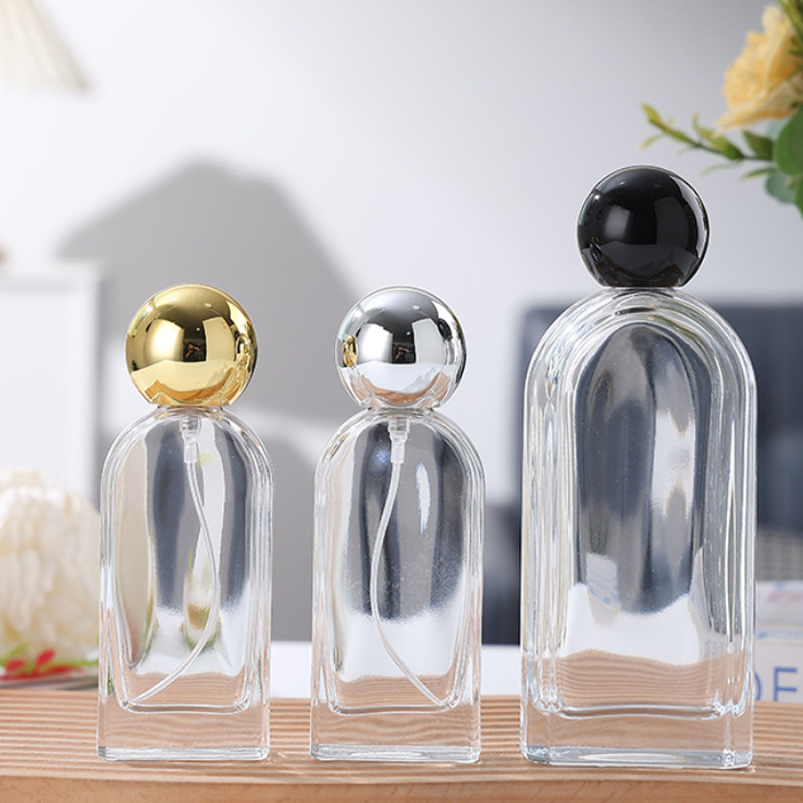 スプレーボトル 透明ガラスボトル 詰め替えボトル プッシュ式 - Home Fragrance Units のレビューと価格